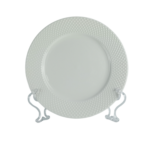 Hobnail Embossed Porcelain 8" Salad Plate