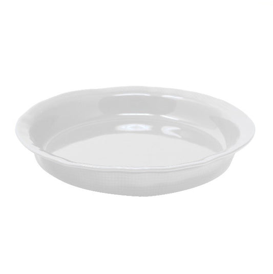 Cashmere White Ceramic Pie Baker