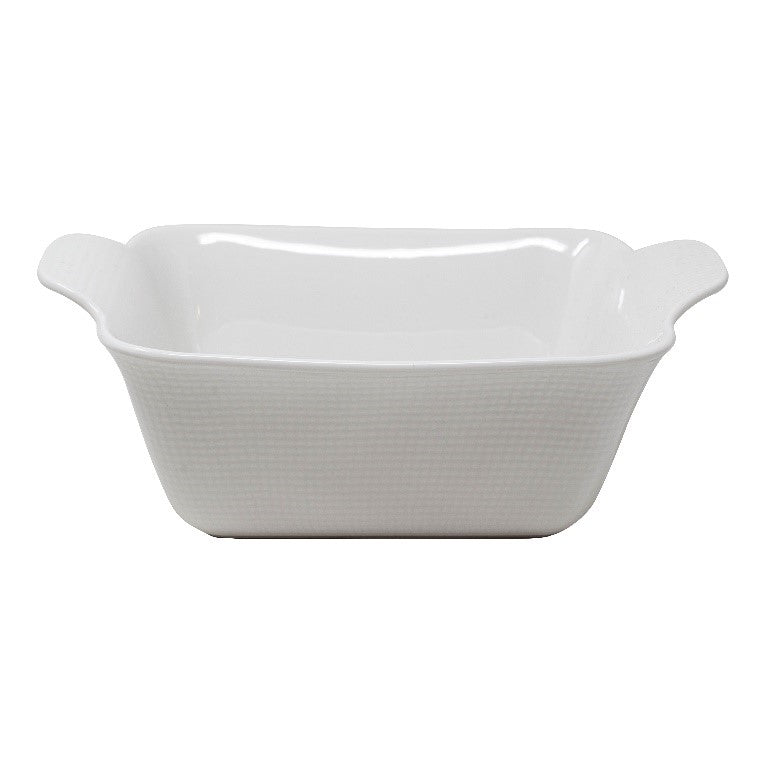 Cashmere White Ceramic Deep Square Baker