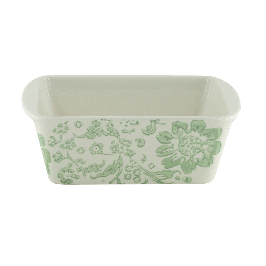 Floral Toile Ceramic S/2 Mini Loaf Pans