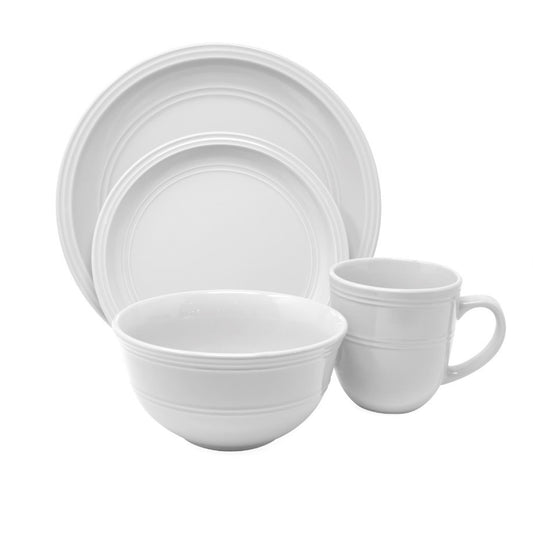 Farmhouse White 16 Pc Dinnerware Set