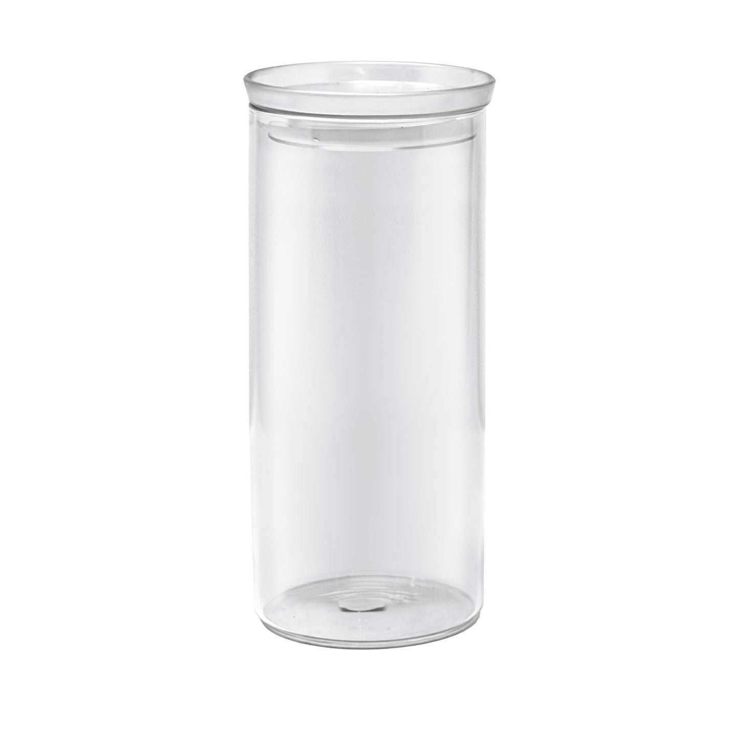 Borosilicate 43.9 Oz Glass Jar W/ White Opaque Lid