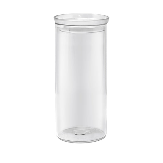 Borosilicate 43.9 Oz Glass Jar W/ White Opaque Lid