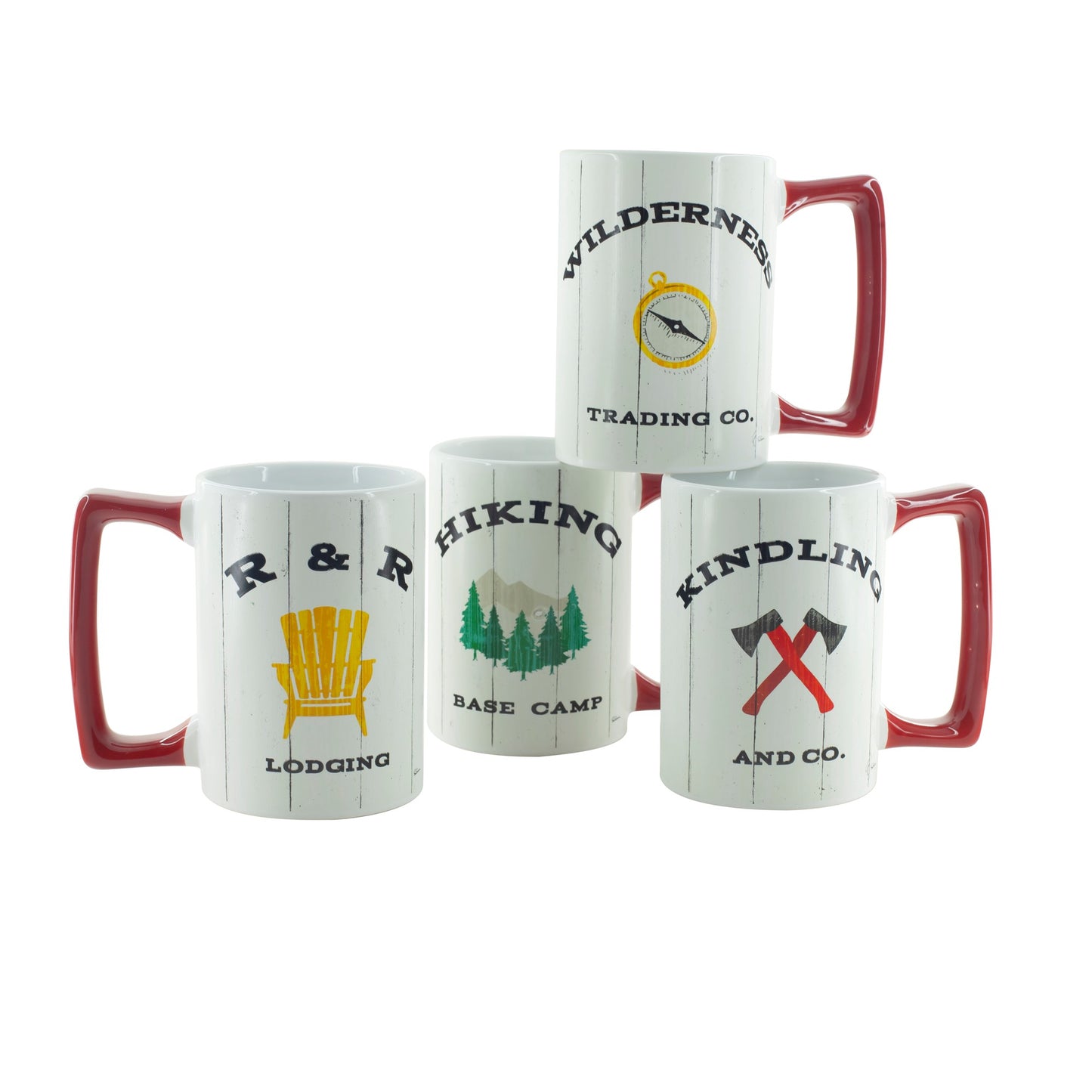 22 Oz Cabin Life Mugs-4 Assorted Designs