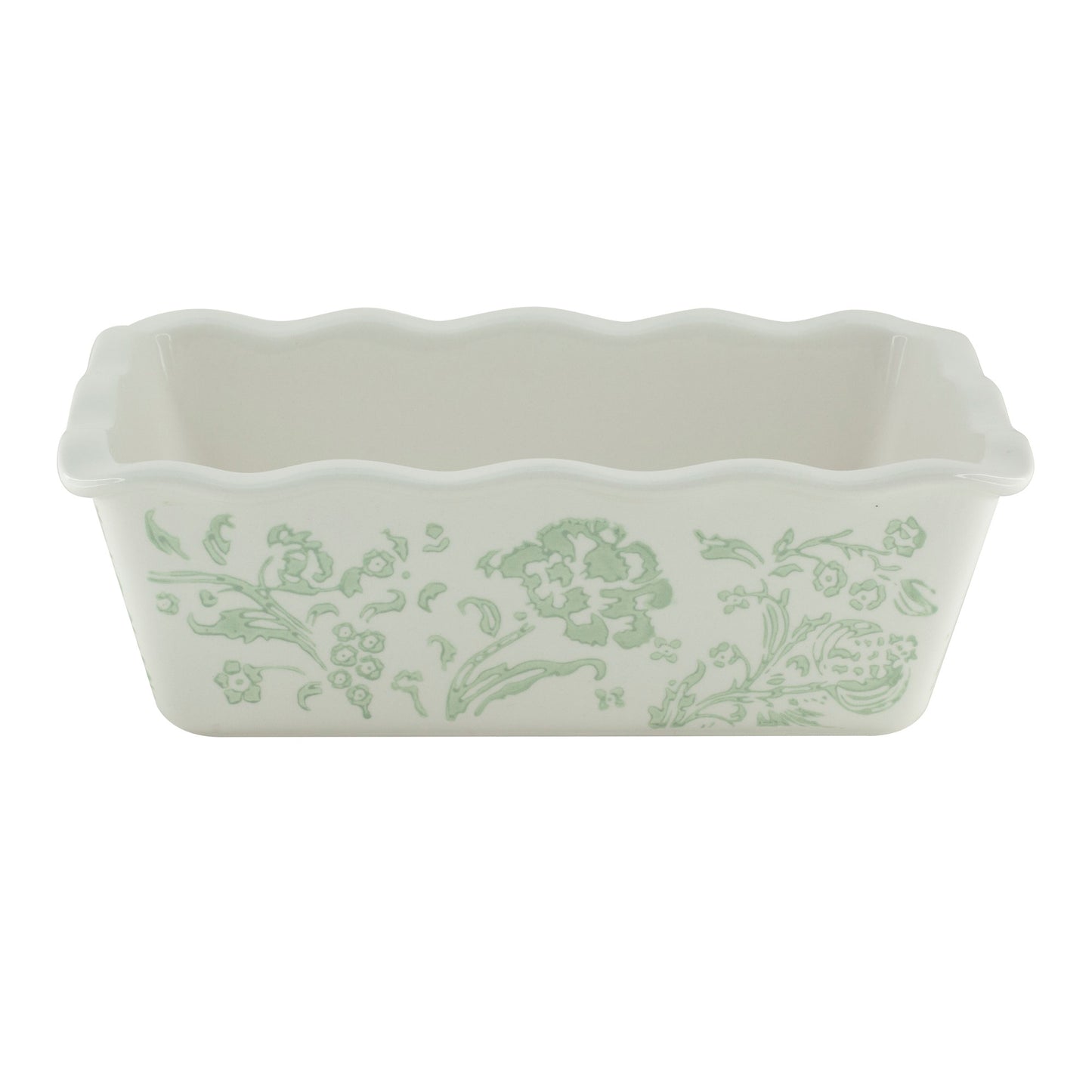 Floral Toile Ceramic 9x5 Loaf Pan