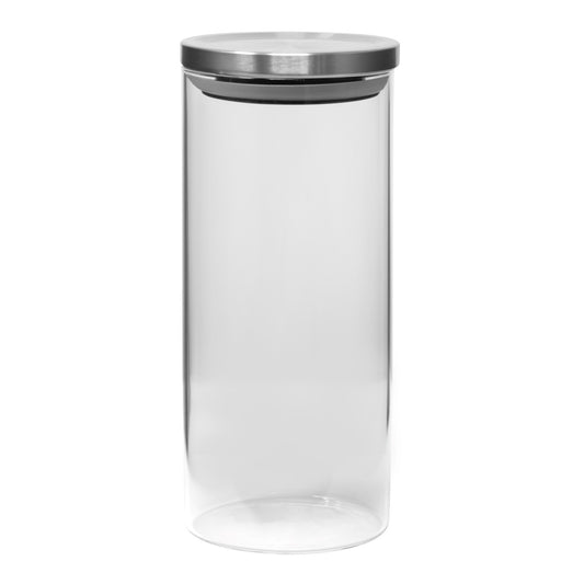 Borosilicate 43.9 Oz Glass Jar W/ Stainless Steel Lid