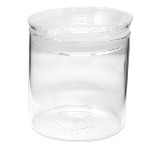 Wide Borosilicate 30 Oz Glass Jar W/ Glass Lid