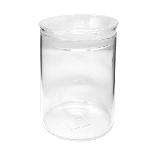 Wide Borosilicate 47 Oz Glass Jar W/ Glass Lid