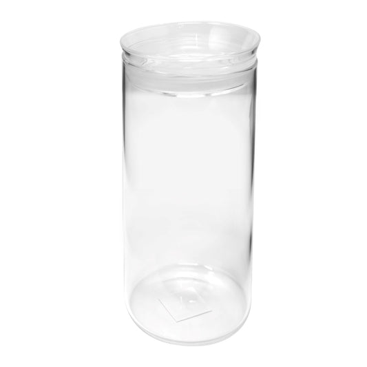 Wide Borosilicate 64 Oz Glass Jar W/ Glass Lid