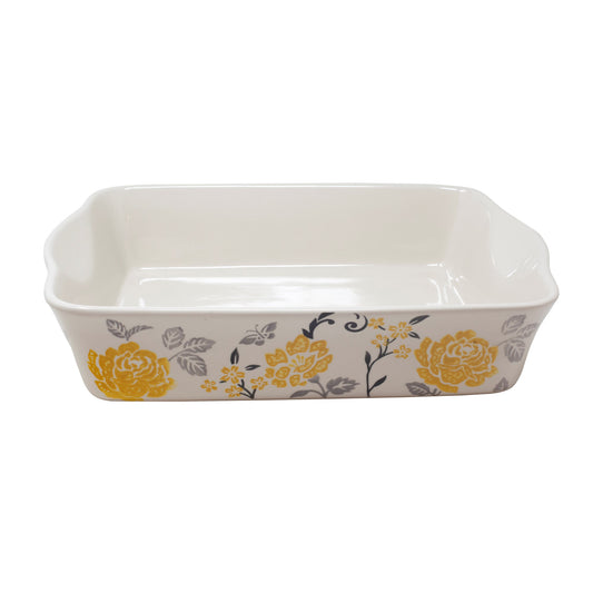 Perfect Petals Ceramic 9 X 13 Rectangular Baker